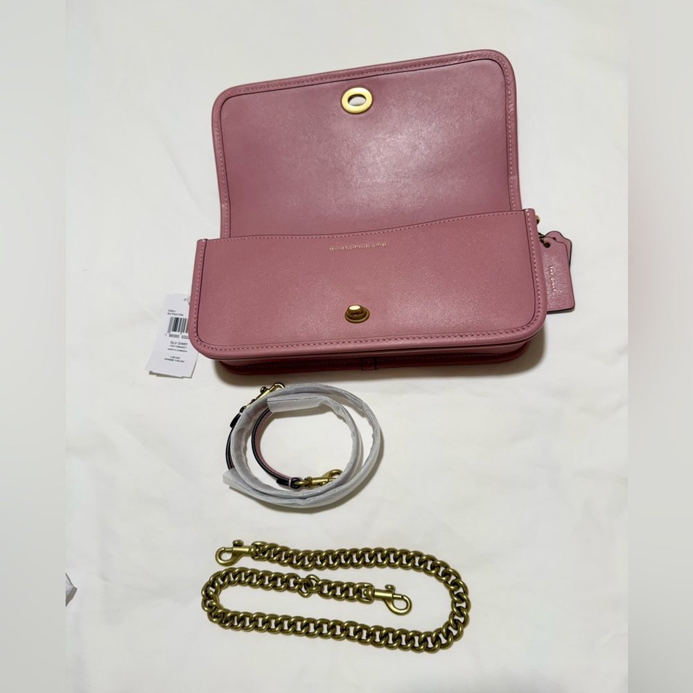 Coach NWT Dinky Shoulder Bag In True Pink CW641 - Picture 10 of 16